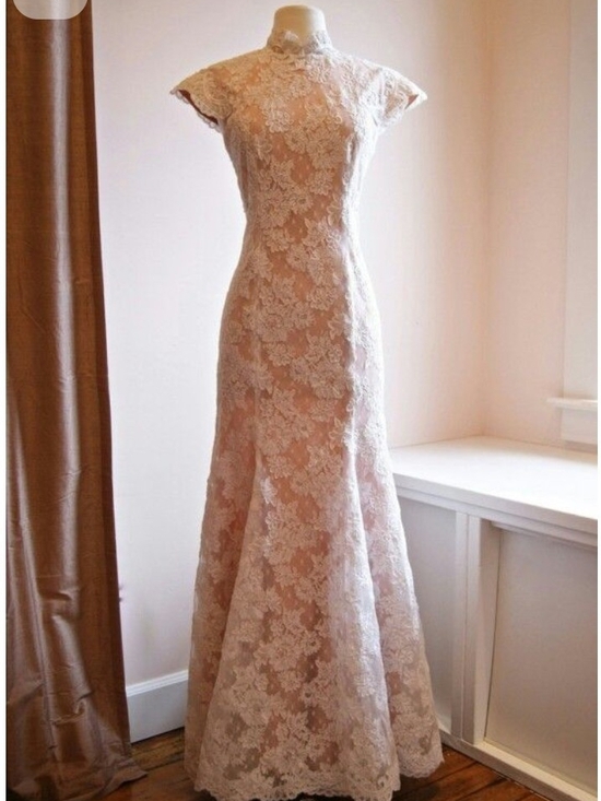 Victor Costa Dresses & Skirts - Vintage 90s Victor Costa Lace Column Gown Size 6